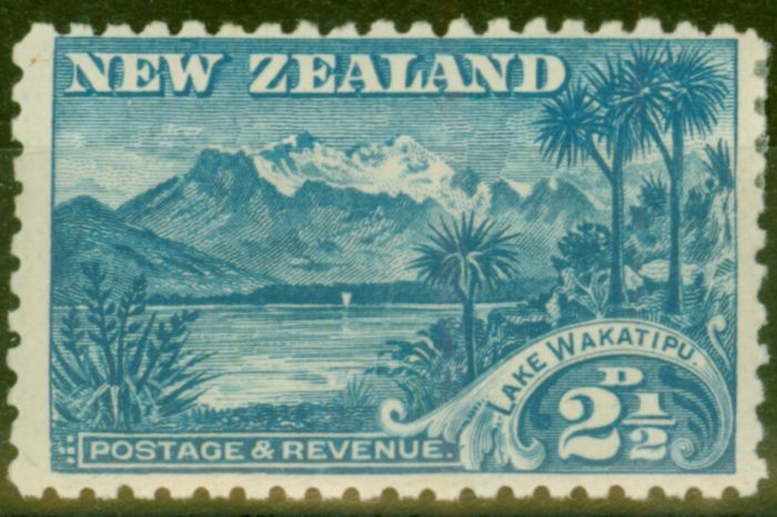 Valuable Postage Stamp from New Zealand 1899 2 1/2d Blue SG260 Fine Mounted Mint