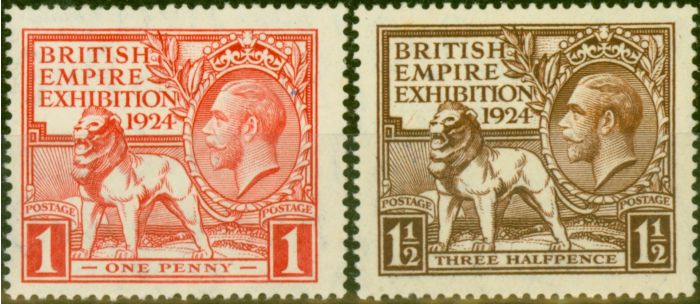 Valuable Postage Stamp GB 1924 Set of 2 SG430-431 Fine MNH (2)
