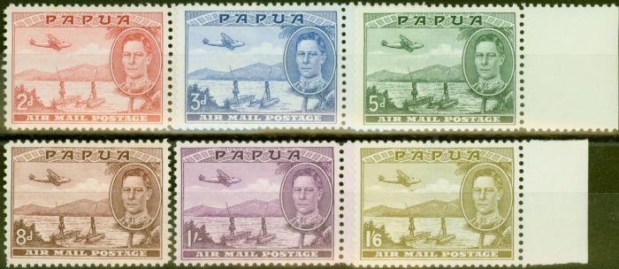 Valuable Postage Stamp from Papua 1939-41 Air set of 6 SG163-168 V.F Very Lightly Mtd Mint