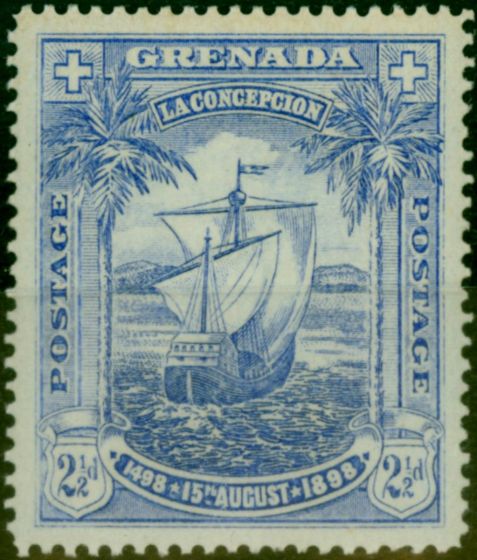 Valuable Postage Stamp Grenada 1898 2 1/2d Ultramarine SG56 Fine LMM (2)