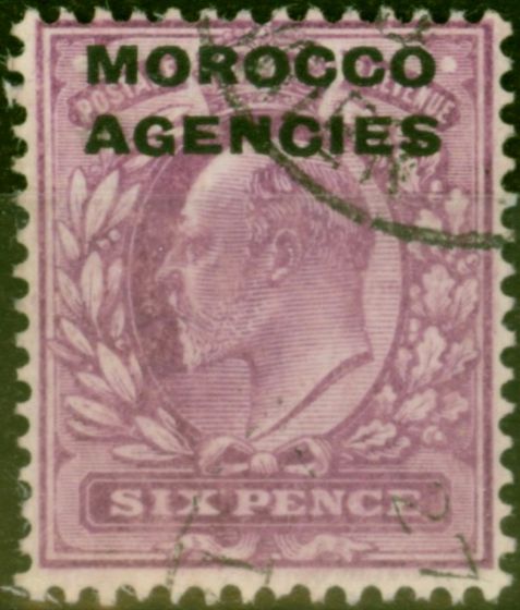 Valuable Postage Stamp Morocco Agencies 1907 6d Dull Purple SG36a Fine Used
