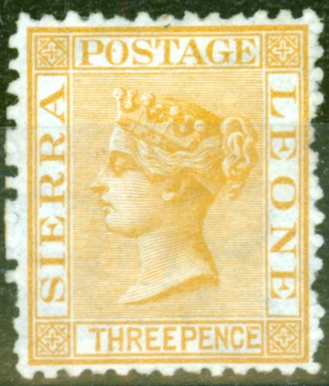 Collectible Postage Stamp from Sierra Leone 1872 3d Buff SG8 Fine Unused