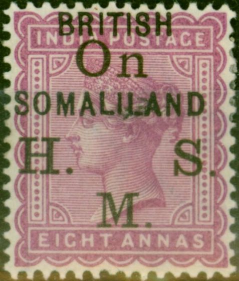 Old Postage Stamp Somaliland 1903 8a Dull Mauve SG04 Fine LMM