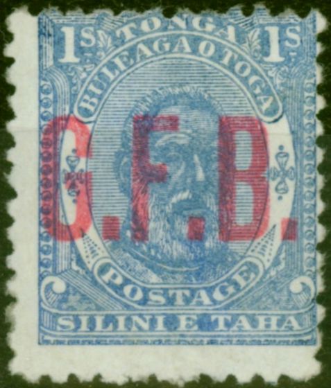 Collectible Postage Stamp Tonga 1893 1s Ultramarine SG05 Fine LMM