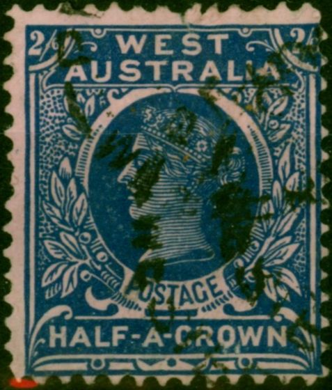 Western Australia 1902 2s6d Deep Blue-Rose SG125 Fine Used . King Edward VII (1902-1910) Used Stamps