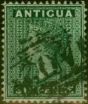 Collectible Postage Stamp Antigua 1876 6d Blue-Green SG18 Fine Used