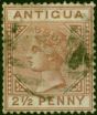Antigua 1879 2 1/2d Red-Brown SG19 Good Used  Queen Victoria (1840-1901) Collectible Stamps