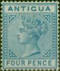 Old Postage Stamp Antigua 1879 4d Blue SG20 Fine & Fresh MM
