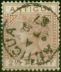 Rare Postage Stamp Antigua 1882 2 1/2d Red-Brown SG22 Fine Used CDS