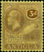 Antigua 1925 3d Purple-Pale Yellow SG74 Fine LMM  King George V (1910-1936) Valuable Stamps