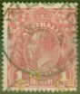 Collectible Postage Stamp from Australia 1914 1d Carmine Red SG21cvar Major Plate Cracking Fine Used