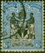 Rare Postage Stamp B.C.A Nyasaland 1896 6d Black & Blue SG35 Good Used