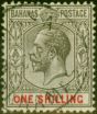 Old Postage Stamp Bahamas 1912 1s Grey-Black & Carmine SG87 Fine Used