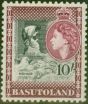 Valuable Postage Stamp from Basutoland 1954 10s Black & Maroon SG53 V.F MNH