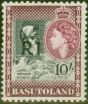 Valuable Postage Stamp from Basutoland 1961 1R on 10s Black & Maroon SG68 Type I V.F MNH