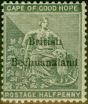 Valuable Postage Stamp from Bechuanaland 1886 1/2d Grey-Black SG4 Good Mtd Mint