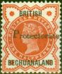 Old Postage Stamp from Bechuanaland 1888 1/2d Vermilion SG40 Fine Mtd Mint