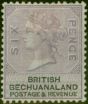 Old Postage Stamp Bechuanaland 1888 6d Lilac & Black SG14 Fine MM