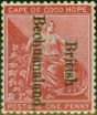 Valuable Postage Stamp from Bechuanaland 1893 1d Carmine-Red SG38 Fine Mtd Mint