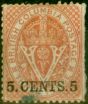 Collectible Postage Stamp from British Columbia 1869 5c Pale Red SG29 Good Used