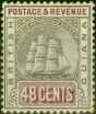 Collectible Postage Stamp British Guiana 1905 48c Grey & Purple-Brown SG247a V.F VLMM