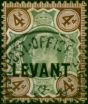 British Levant 1905 4d Green & Chocolate-Brown SGL7 Fine Used . King Edward VII (1902-1910) Used Stamps
