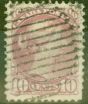Old Postage Stamp from Canada 1876 10c Pale Lilac Magenta SG87 Fine Used (1)