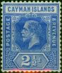 Cayman Islands 1914 2 1/2d Bright Blue SG44 Fine LMM  King George V (1910-1936) Rare Stamps