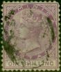 Collectible Postage Stamp from Dominica 1874 1s Dull Magenta SG3 Fine Used Stamp