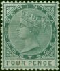 Dominica 1886 4d Grey SG24 Fine MM (2) Queen Victoria (1840-1901) Rare Stamps
