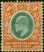 East Africa KUT 1907 50c Grey-Green & Orange-Brown SG41 Fine MM. King Edward VII (1902-1910) Mint Stamps