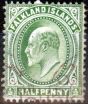 Rare Postage Stamp from Falkland Islands 1908 1/2d Pale Yellow-Green SG43b Fine Used South Georgia CDS in Brown HEIJTZ Spec SGIVi (1)