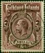 Falkland Islands 1914 5s Reddish Maroon SG67a Superb Used  King George V (1910-1936) Valuable Stamps