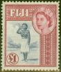 Collectible Postage Stamp from Fiji 1954 £1 Ultramarine & Carmine SG295 V.F MNH