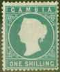 Valuable Postage Stamp from Gambia 1880 1s Dp Green SG20B V.F & Fresh Unused