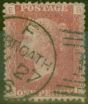 Rare Postage Stamp from GB 1864 1d Rose-Red SG43 Pl 187 V.F.U ``arbroath`` CDS