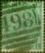 Old Postage Stamp from GB 1867 1s Green SG117 Pl 4 Good Used