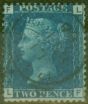 Valuable Postage Stamp from GB 1869 2d Blue SG46 Pl 14 (L-F) V.F.U CDS