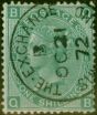Collectible Postage Stamp GB 1871 1s Green SG117 Pl 6 Fine Used