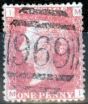 Rare Postage Stamp from Cyprus GB 1878 1d Rose-Red Pl 203 Used in NICOSIA Cyprus SGZ36 969 Duplex Good Used