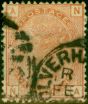 Valuable Postage Stamp from GB 1881 1s Orange SG163 Pl 13 Fine Used (2)