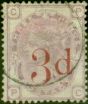 Collectible Postage Stamp from GB 1883 3d on 3d Lilac SG159 V.F.U CDS
