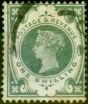 Collectible Postage Stamp from GB 1887 1s Dull Green SG211 Good Used Excellent True Colour