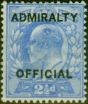 Collectible Postage Stamp GB 1903 2 1/2d Ultramarine Admiralty SG0105 Good MM