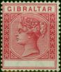 Collectible Postage Stamp Gibraltar 1889 10c Carmine SG23b 'Value Omitted' V.F & Fresh VLMM Rare