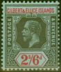 Valuable Postage Stamp from Gilbert & Ellice Is 1912 2s6d Black & Red-Blue SG22 V.F Very Lightly Mtd Mint