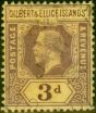 Gilbert & Ellice Islands 1912 3d Purple-Yellow SG16 Fine Used 