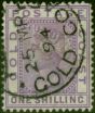 Collectible Postage Stamp Gold Coast 1888 1s Bright Mauve SG18a Fine Used