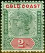 Collectible Postage Stamp from Gold Coast 1898 2s Green & Carmine SG32 Fine Used Stamp
