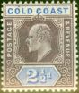 Valuable Postage Stamp from Gold Coast 1906 2 1/2d Dull Purple & Ultramarine SG52 Fine Mtd Mint